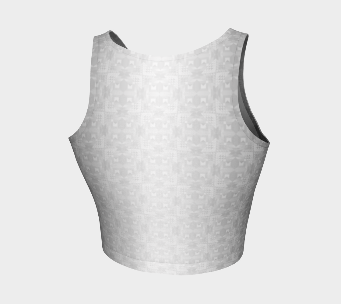 Cosmic Jewel (Greyscale) - Crop Top