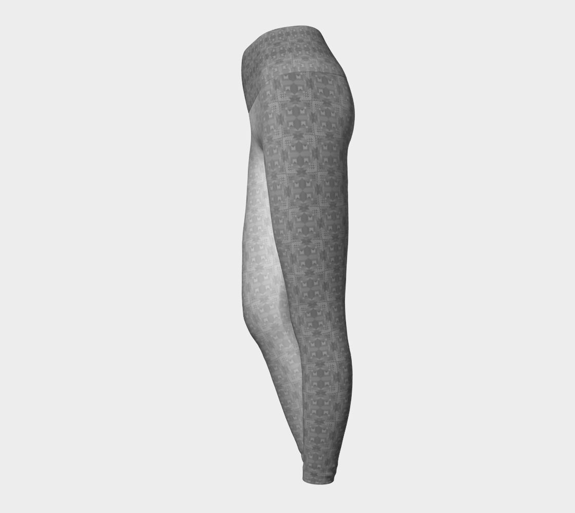 Cosmic Jewel (Greyscale) - Leggings