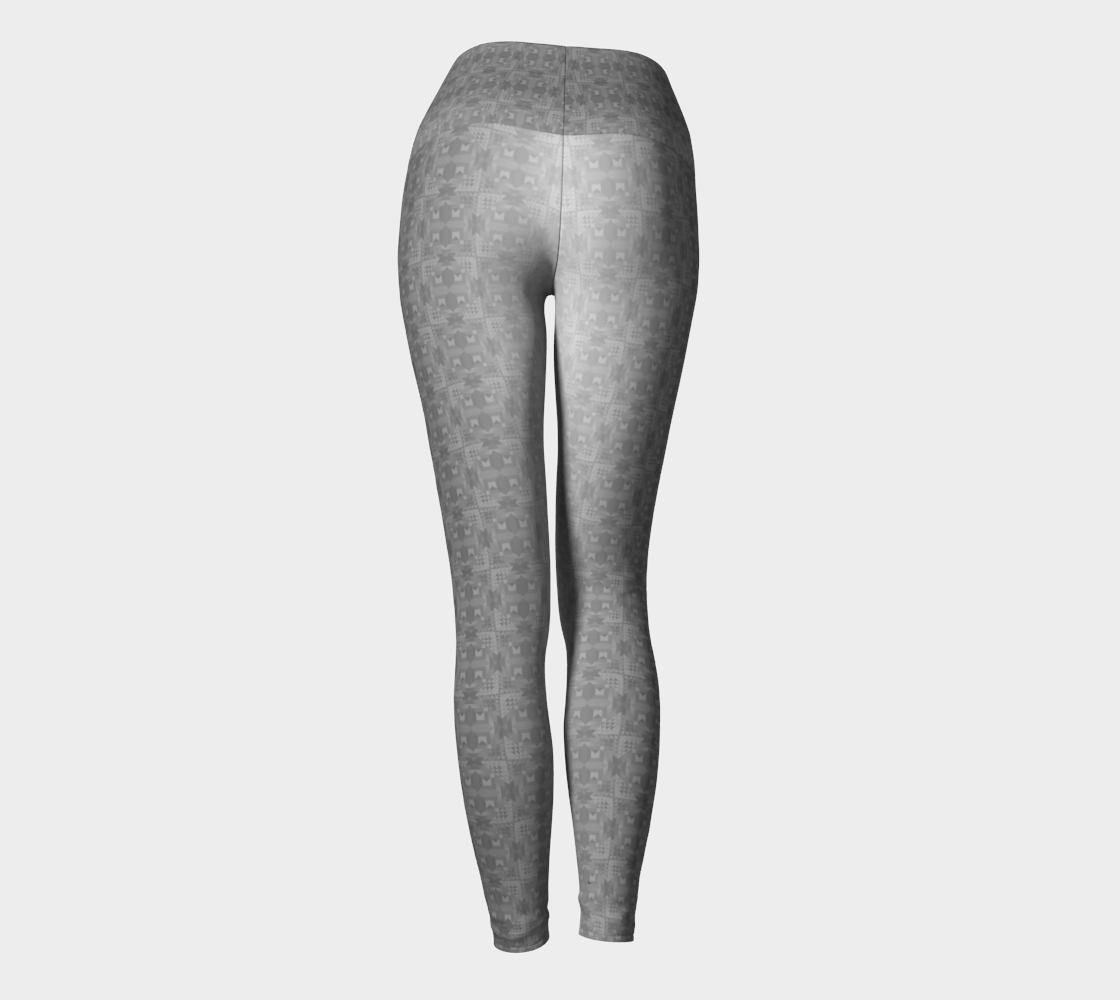 Cosmic Jewel (Greyscale) - Leggings