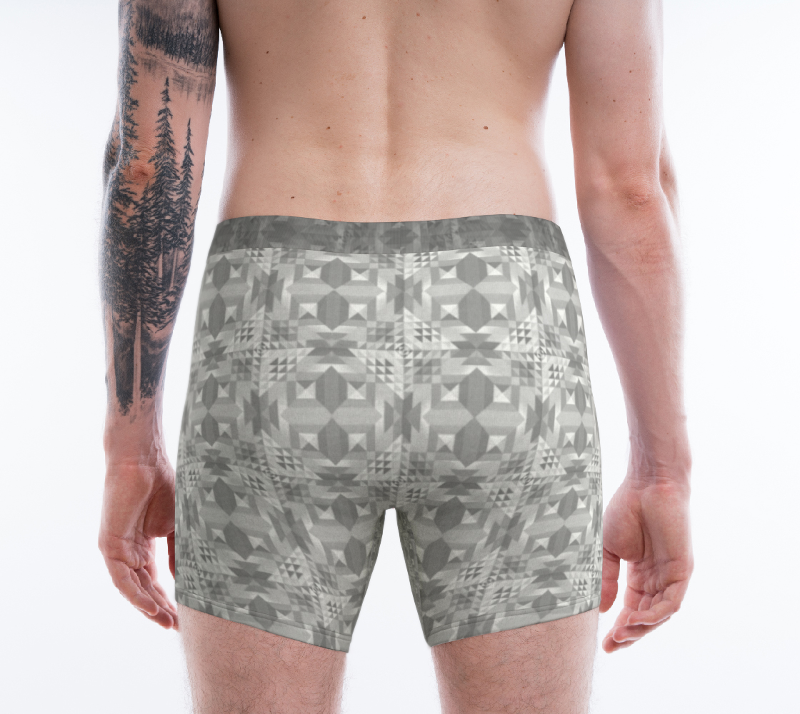 Cosmic Jewel (Greyscale) - Men's Boxer Briefs